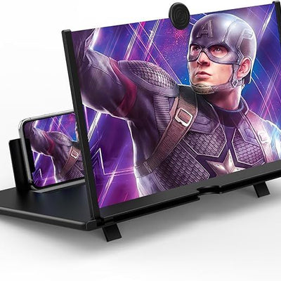 Mobile Phone Holder With Video Screen Amplifier, Mobile Phone 3D Screen Magnifier, Mobile video screen larger, mobile big screen, mobile screen, home theatre