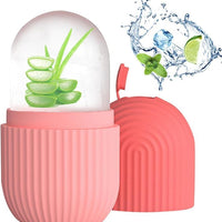 Premium 4-in-1 Skincare & Haircare Combo - Silicone Face Scrubber, Ice Roller for Face, Honeycomb Ice Tray & Scalp Massager Brush Detail