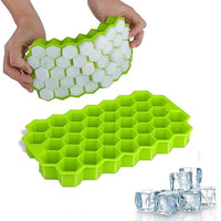 Premium 4-in-1 Skincare & Haircare Combo - Silicone Face Scrubber, Ice Roller for Face, Honeycomb Ice Tray & Scalp Massager Brush Detail